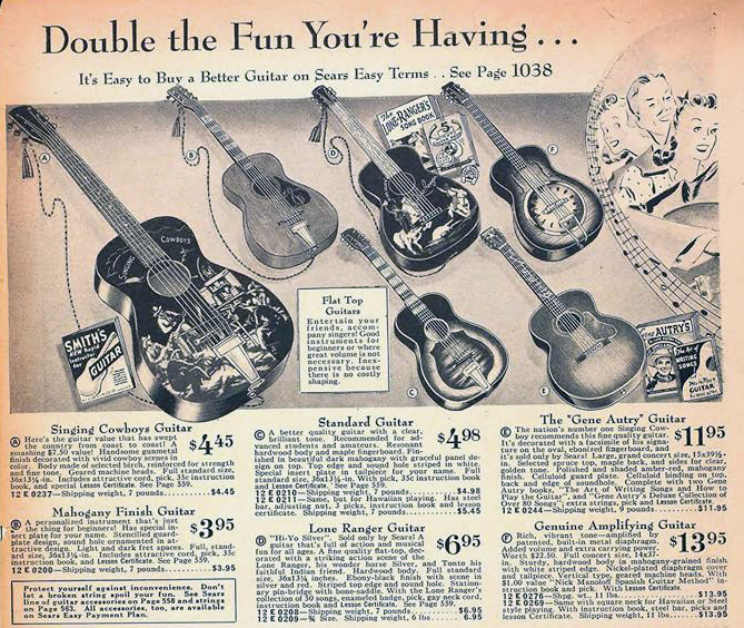 Cowboy Guitars in the Sears and Roebuck Catalog
