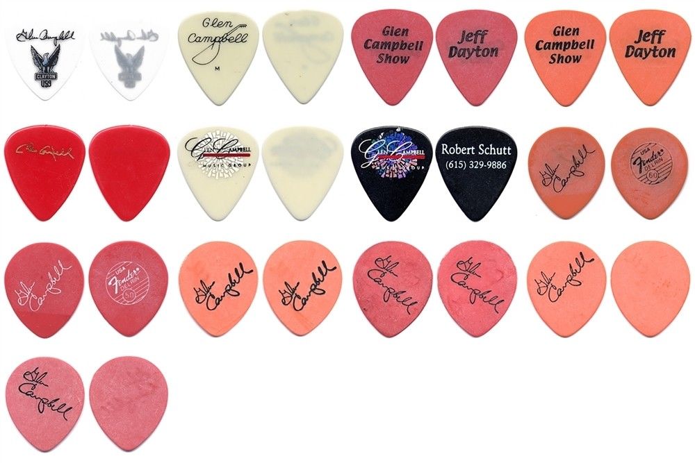 Glen Campbell Guitar Picks Ebay Seller Full Display Ovation and more.jpg