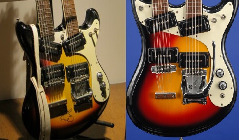 Comparison Glen Campbell Mosrite Mark 1 Double Neck