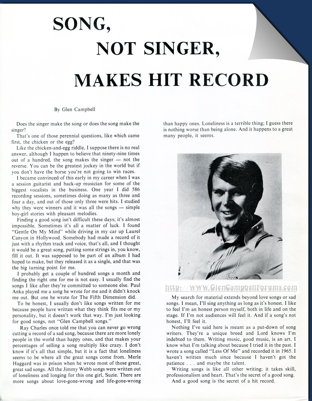 Song, Not Singer, Makes Hit Record_1970s_Official Glen Campbell International Fan Club Article-GCF on the Net-D. Zink Collection.jpg