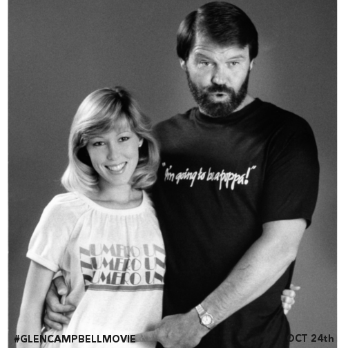 Glen Campbell with Kim_I'm going to be a poppa_t-shirt_photo share from GC I'll Be Me on Facebook.png