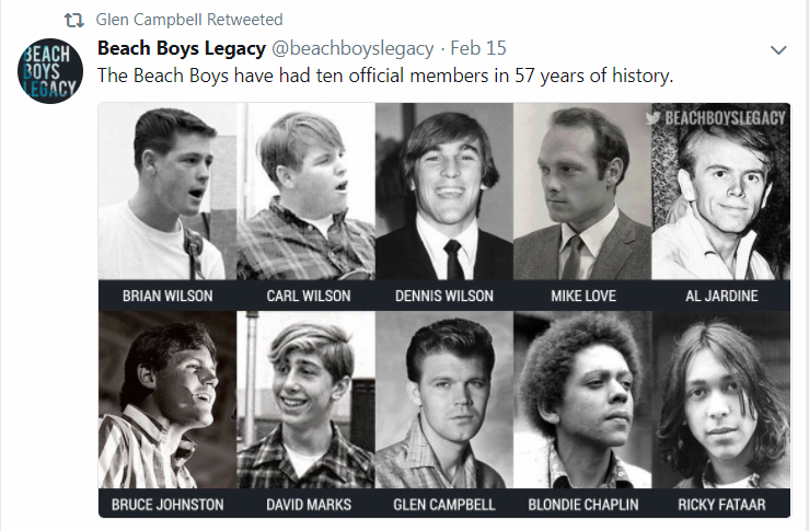 02-15-2018_Beach Boys Legacy_Twitter_10 Official Band Members in 57 Years_Glen Campbell.png