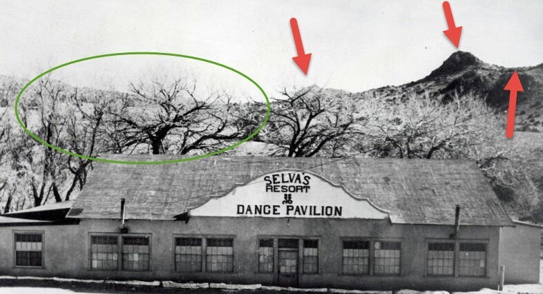 Location of Original Building in Tijeras Canyon 1925