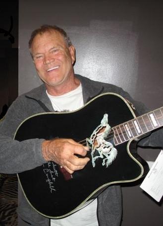 Glen Campbell with a Dillion Eddie Bush Signature Guitar