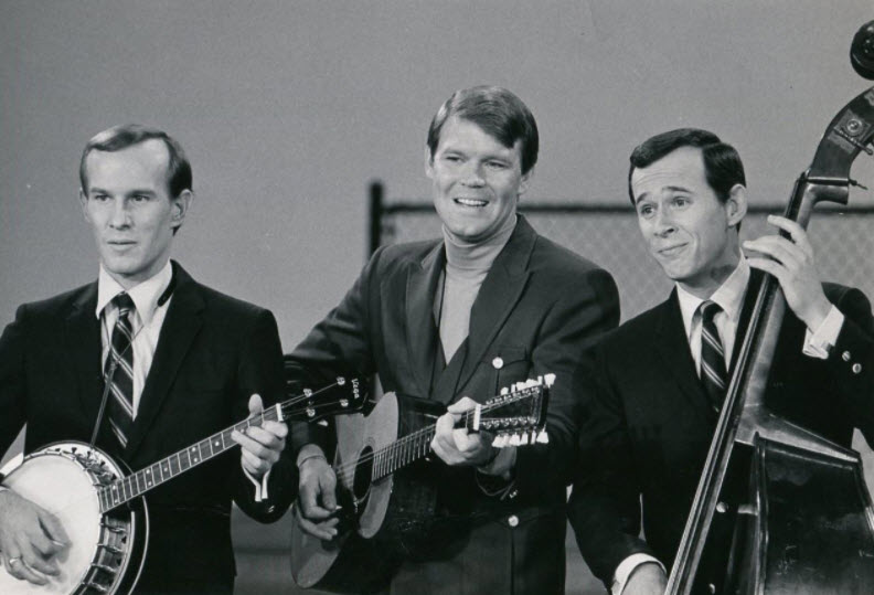 Glen Campbell with Smothers Brothers and a Martin 12 string