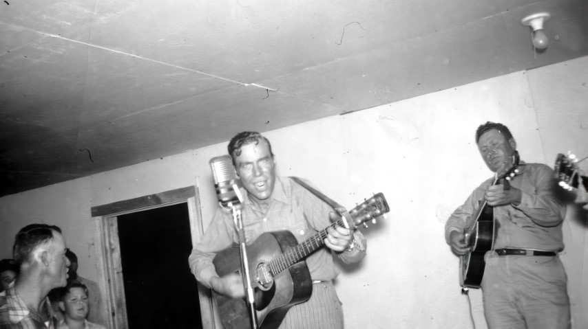 H.C. “Texas Slim” Lasater Playing at Original Coon Holler Dancehall