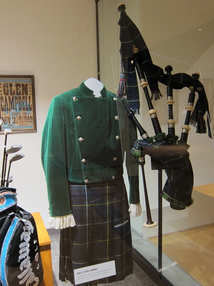 Glen Campbell's Kilt, Shirt and Bagpipes_CMHoFandM_c. DZ 2014_GCF.jpg
